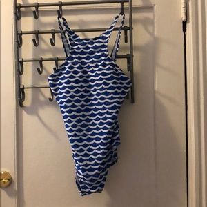 One piece bathing suit.